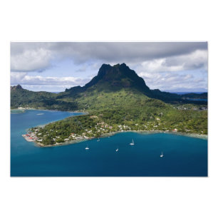 Impression Photo Polynésie française, Bora Bora. Vue aérienne de