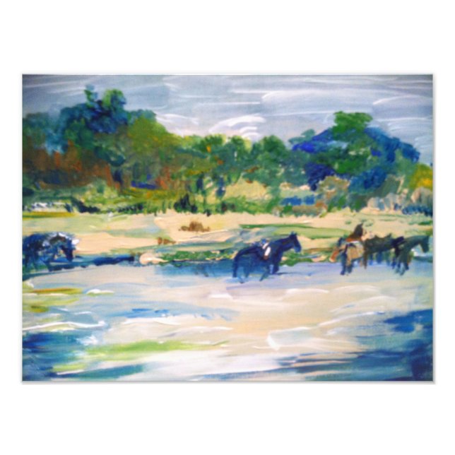 Impression Photo Ponies de Chincoteague Peinture #1 (Devant)