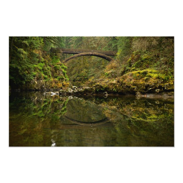 Impression Photo Pont à Moulton Falls, WA (Devant)