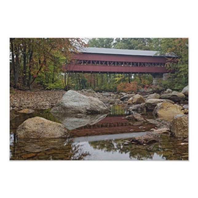 Impression Photo Pont Albany, juste à côté du Kancamagus (Devant)