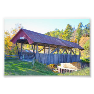 Impression Photo Pont couvert au hasard, Lyndonville, Vermont