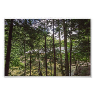 Impression Photo Pont couvert du parc d'état de Mohican, Ohio.