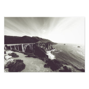 Impression Photo Pont de Bixby, grand Sur, la Californie Etats-Unis