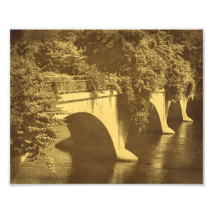 Impression Photo Pont De Fleurs Vintage Look 8x10