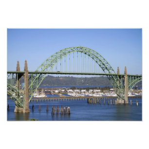 Impression Photo Pont de la baie de Yaquina qui enjambe la baie de 