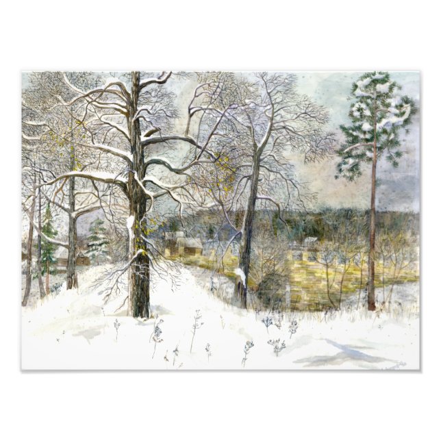 Impression Photo pont d'hiver (Devant)