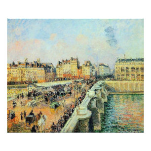 Impression Photo Pont Neuf, Après-midi, Sunlight Camille Pissarro