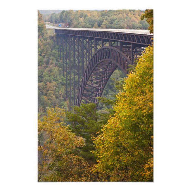 Impression Photo Pont New River Gorge Bridge, Nouvelle Gorge River (Devant)