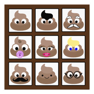 Impression Photo Poop plusieurs faces Brown