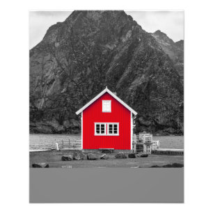 Impression Photo Pop couleur de la maison rouge