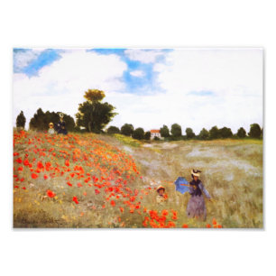 Impression Photo Poppies Monet