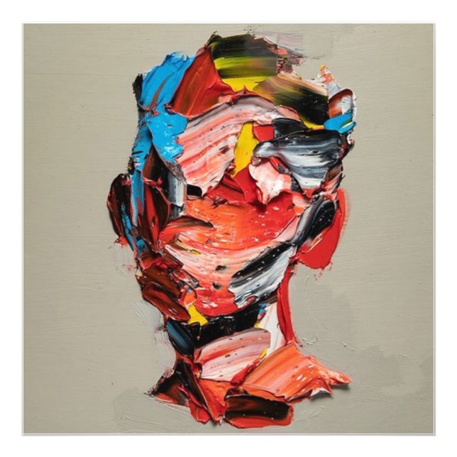 Impression Photo portrait, abstraction, aquarelle, affiche d'art (Devant)