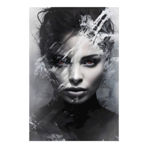 Impression Photo Portrait Abstrait d'une femme