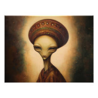 Portrait Alien antique