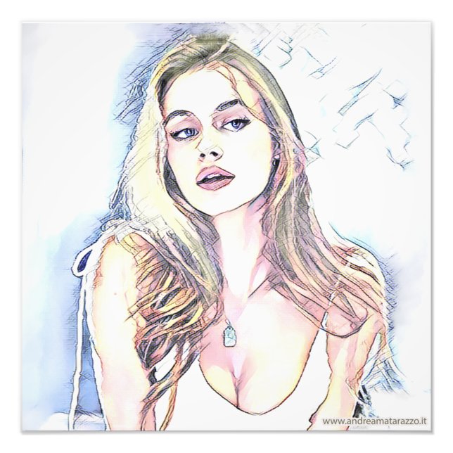 Impression Photo Portrait de Hailey (Devant)