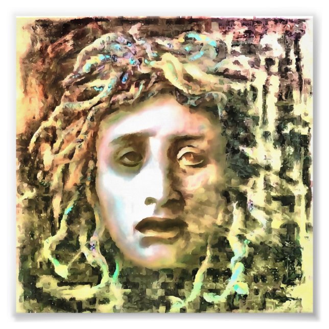 Impression Photo Portrait de Medusa d'un Gorgon (Devant)