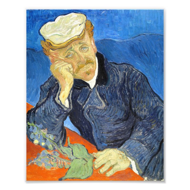 Impression Photo Portrait du Dr Gachet par Vincent Van Gogh (Devant)