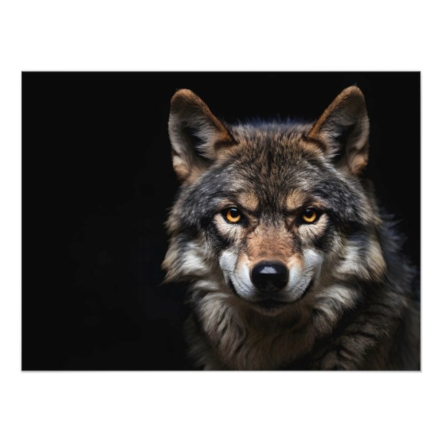 Impression Photo Portrait du loup (Devant)