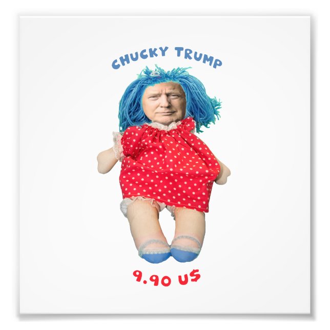 Impression Photo Poupée de Donald Trump (Devant)