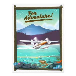 Impression Photo Pour l'aventure ! Affiche de voyage en hydravion