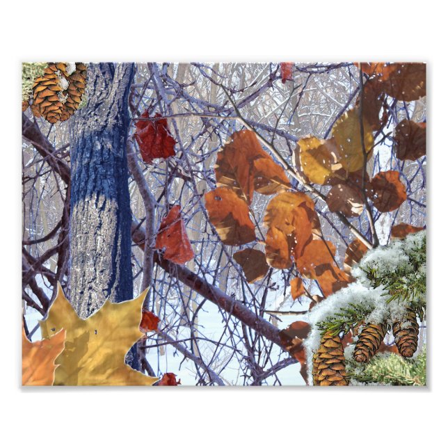 Impression Photo Premier Camouflage hivernal de neige (Devant)