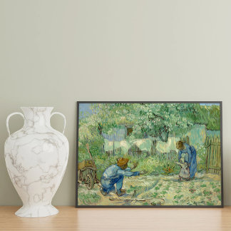 Impression Photo Premiers pas, après Millet par Vincent Van Gogh