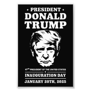 Impression Photo Président 47 D J Trump Jour de l'investiture Jan 2