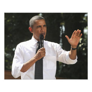 Impression Photo Président Barack répond à des questions sur