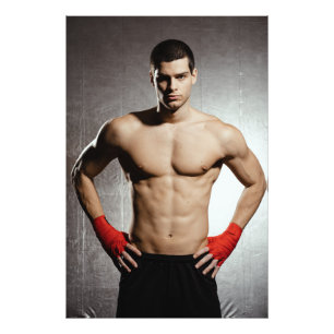 Impression Photo Prêt pour l'affiche Fight Hot Guy