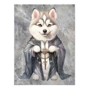 Impression Photo Priest King Siberian Husky Dog