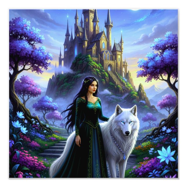 Impression Photo Princesse et Loup (Devant)