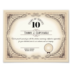 Impression Photo Prix universel d'anniversaire de l'employé de coul