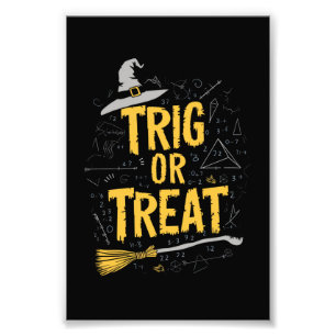 Impression Photo Prof de maths Halloween Trig ou traiter l'école