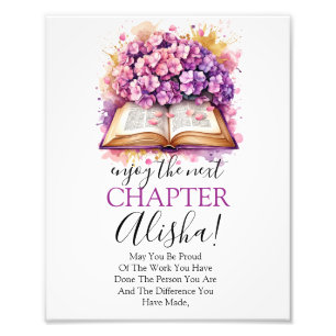 Impression Photo Profitez du prochain chapitre Book Retirement Sign