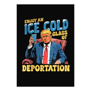 Impression Photo Profitez d'un verre glacé de déportation 