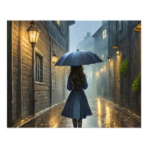 Impression Photo Promenade sous la pluie