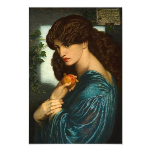 Impression Photo Proserpine par Dante Gabriel Rossetti (Devant)