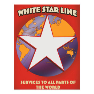 Impression Photo Publicité pour bateau de croisière de la White Sta