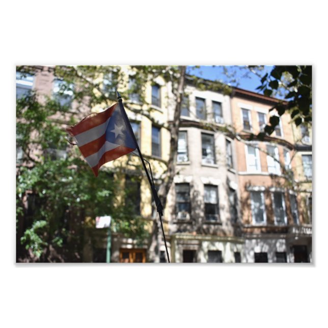 Impression Photo Puerto Rican Pride New York City Brownstones NYC (Devant)