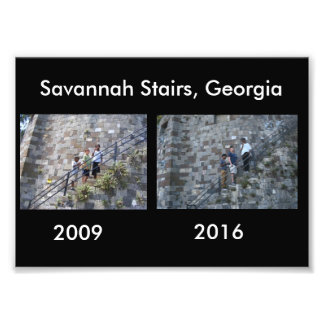 Impression Photo Puis et maintenant - Savannah Stairs, GA