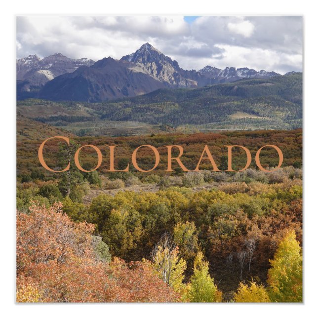 Impression Photo Purple Mountain Contrasts Colorado (Devant)