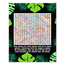 Puzzle de recherche de mots d'été