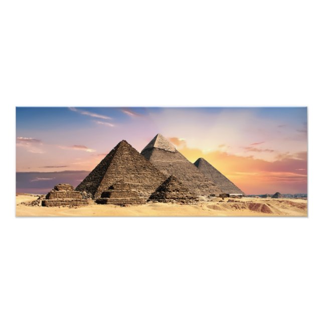Impression Photo Pyramides égyptiennes antiques (Devant)