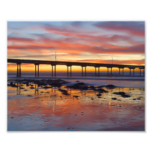 Impression Photo Quai dans un coucher de soleil de Floride