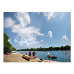 Impression Photo Quai d'aviron du lac Ladybird - Austin Texas