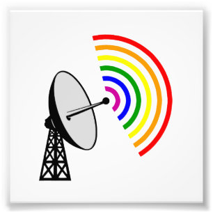 Impression Photo Radar gai d'arc-en-ciel de Gaydar