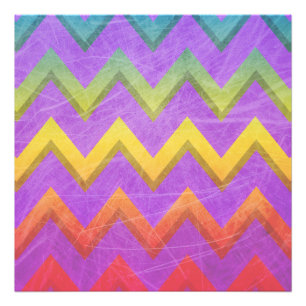 Impression Photo Rainbow Chevron par Shirley Taylor
