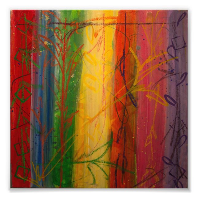 Impression Photo Rainbow Forrest par Bryce et Mary (Devant)