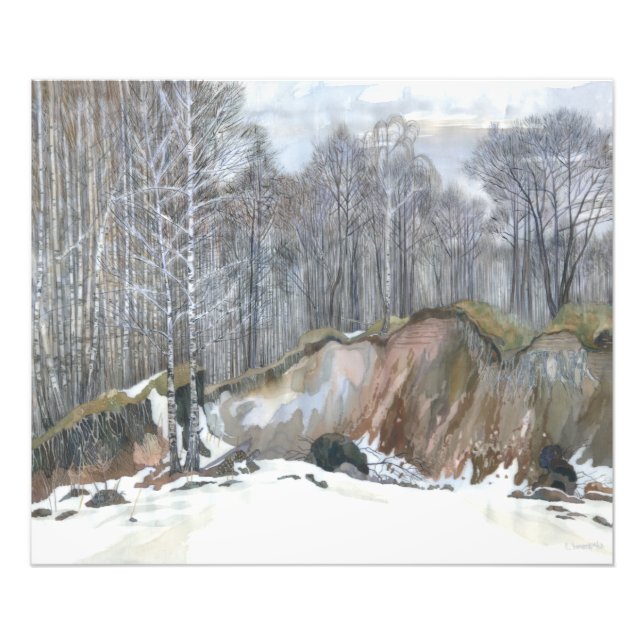 Impression Photo Ravin neigeux (Devant)