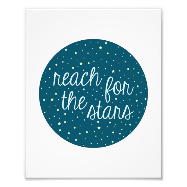Impression Photo Reach for the Stars Space Wall Art (Devant)